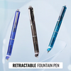 FountainPen - Uttrekkbar Og Påfyllbar Fyllepenne Med Blekkpatroner