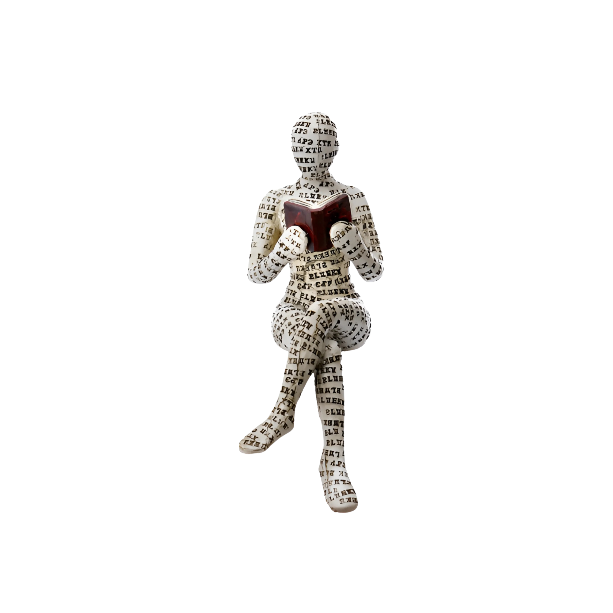 ReaderDecor 1+1 GRATIS: Lesing Figur Dekor for Skrivebord Og Hylleutstilling