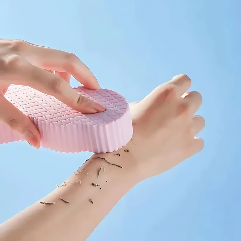 ExfoliatingSponge 1+1 GRATIS - Myk Kropp Eksfolierende Svamp Dusj Skrubb