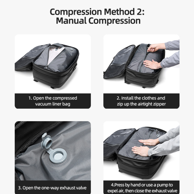 Icone™ CompressionBag: Plassbesparende Komprimering Vakuum Reise Veske
