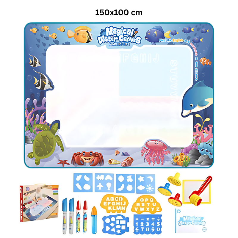 Kletshuts™ WaterCanvas: Gjenbrukbart Vanndoodle Lerretsett For Barn