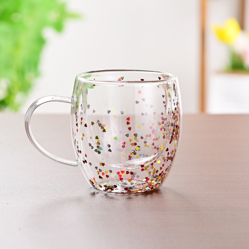 CrystalMug - Dobbelt Lagdelt Kreativ Glass Krus