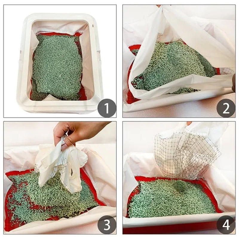 Catfri® WasteFilter 1+1 GRATIS: Gjenbrukbare Kattesand Foringer For Fjerning Av Avfall