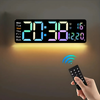 Globetrek° DigitalClock: Stor LED Skjerm Display Digital Klokke