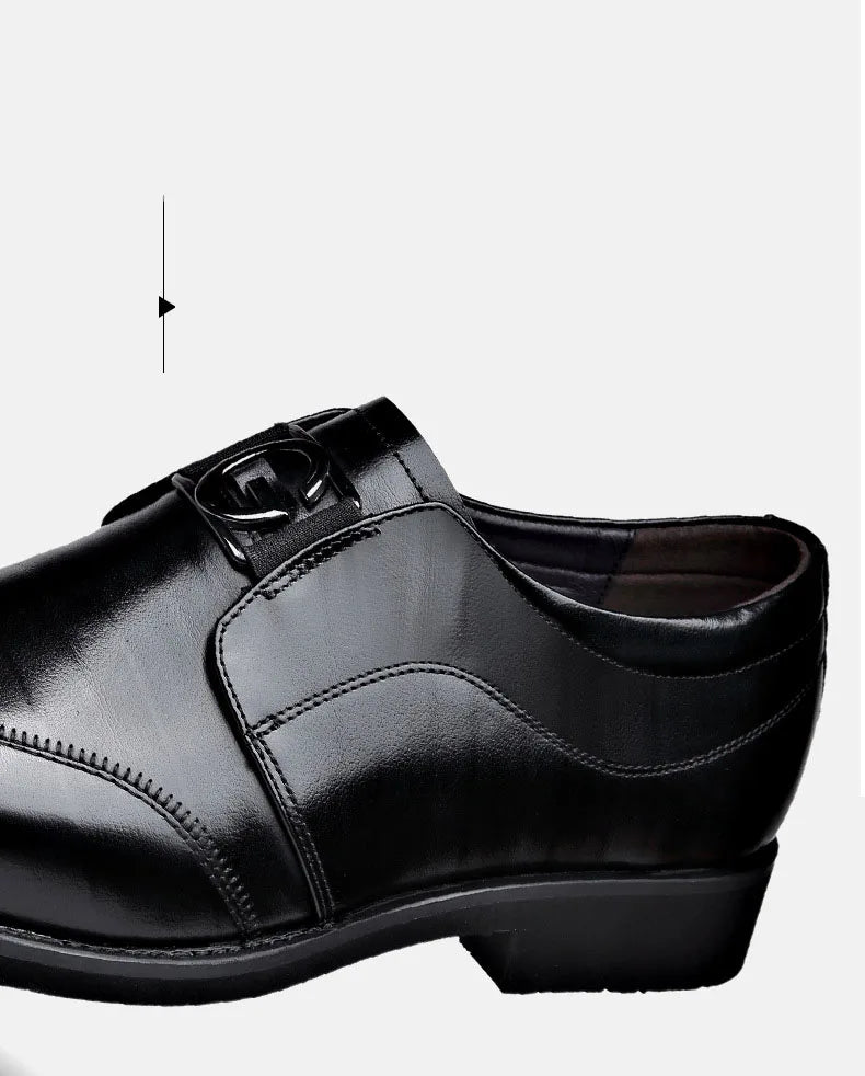 Happy™ ClassyShoes: Luksus Herre Skinn Formelle Spisse Oxford Stilig Sko