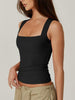 Icone™ TankTop 1+1 GRATIS: Dame Firkantet Hals Ermeløs Tank Toppen