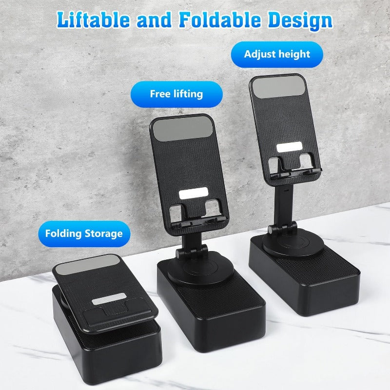 Holder360° PowerSpeaker: 3-I-1 Telefonholder Bluetooth-Høyttaler Og Bærbar Powerbank