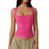 Icone™ TankTop 1+1 GRATIS: Dame Firkantet Hals Ermeløs Tank Toppen