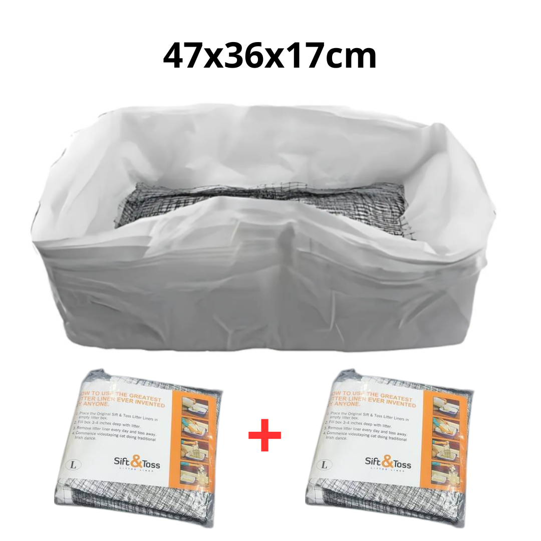 Catfri® WasteFilter 1+1 GRATIS: Gjenbrukbare Kattesand Foringer For Fjerning Av Avfall