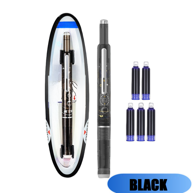 FountainPen - Uttrekkbar Og Påfyllbar Fyllepenne Med Blekkpatroner