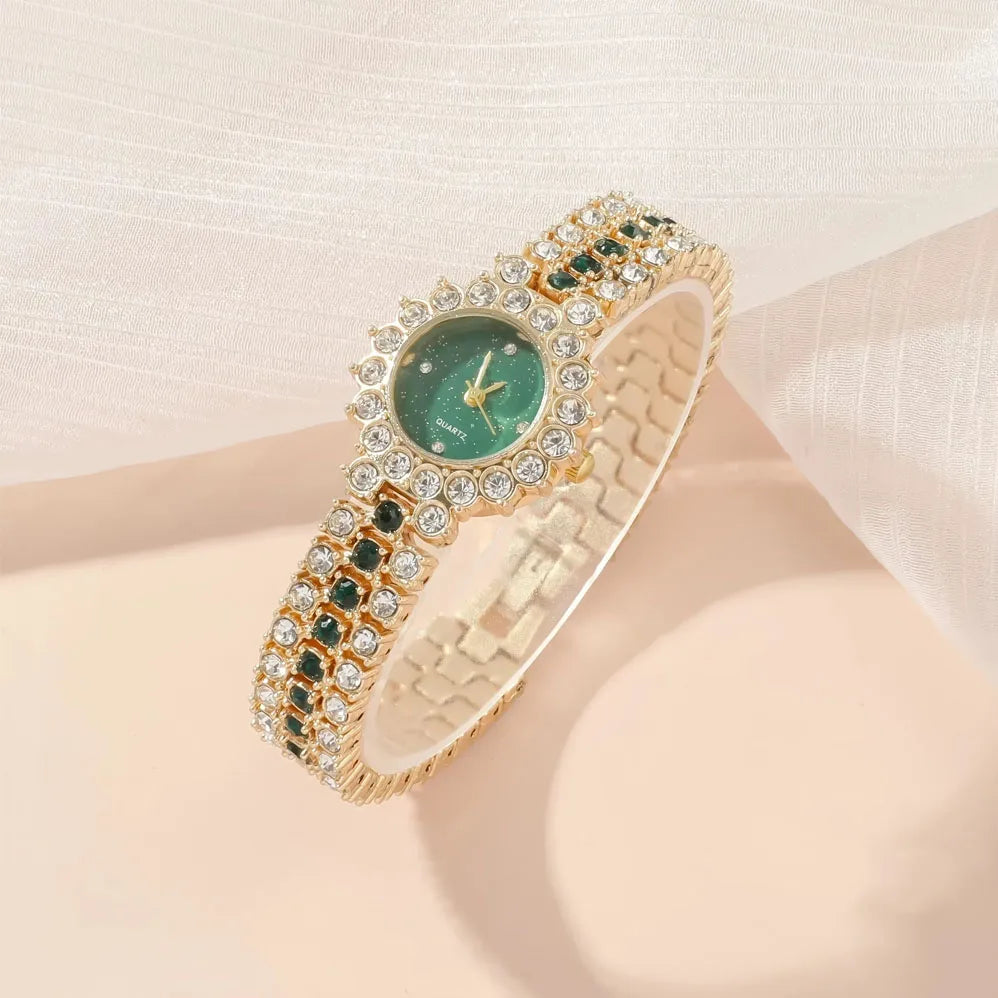 Jewelance™ JewelrySet: Mote Luksus Smaragd Grønn Smykker Sett Gave Esk