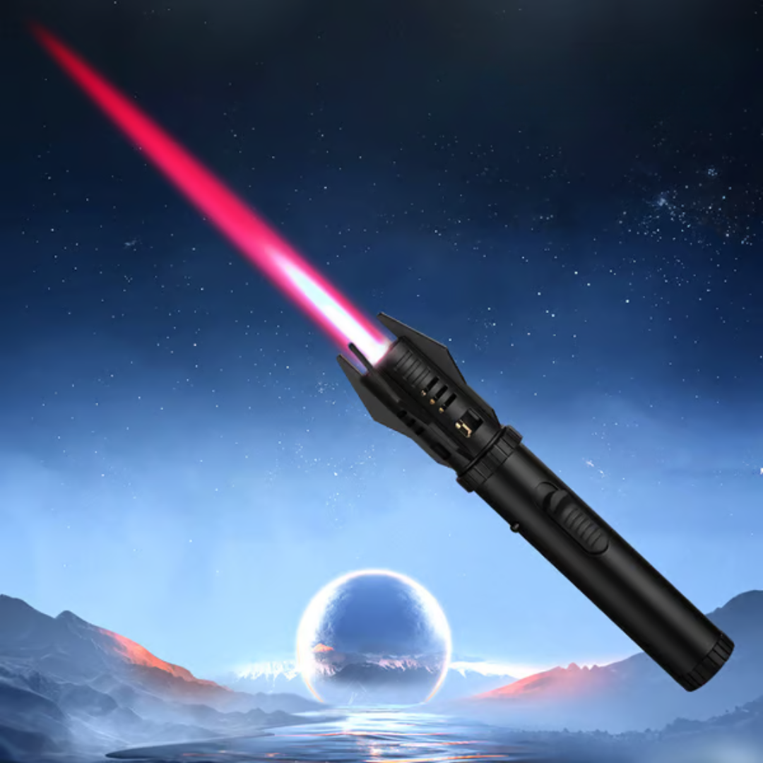 LightsaberFlame: Bærbar Lysssabel Vindtett Flamme Blåse Fakkel Lighter