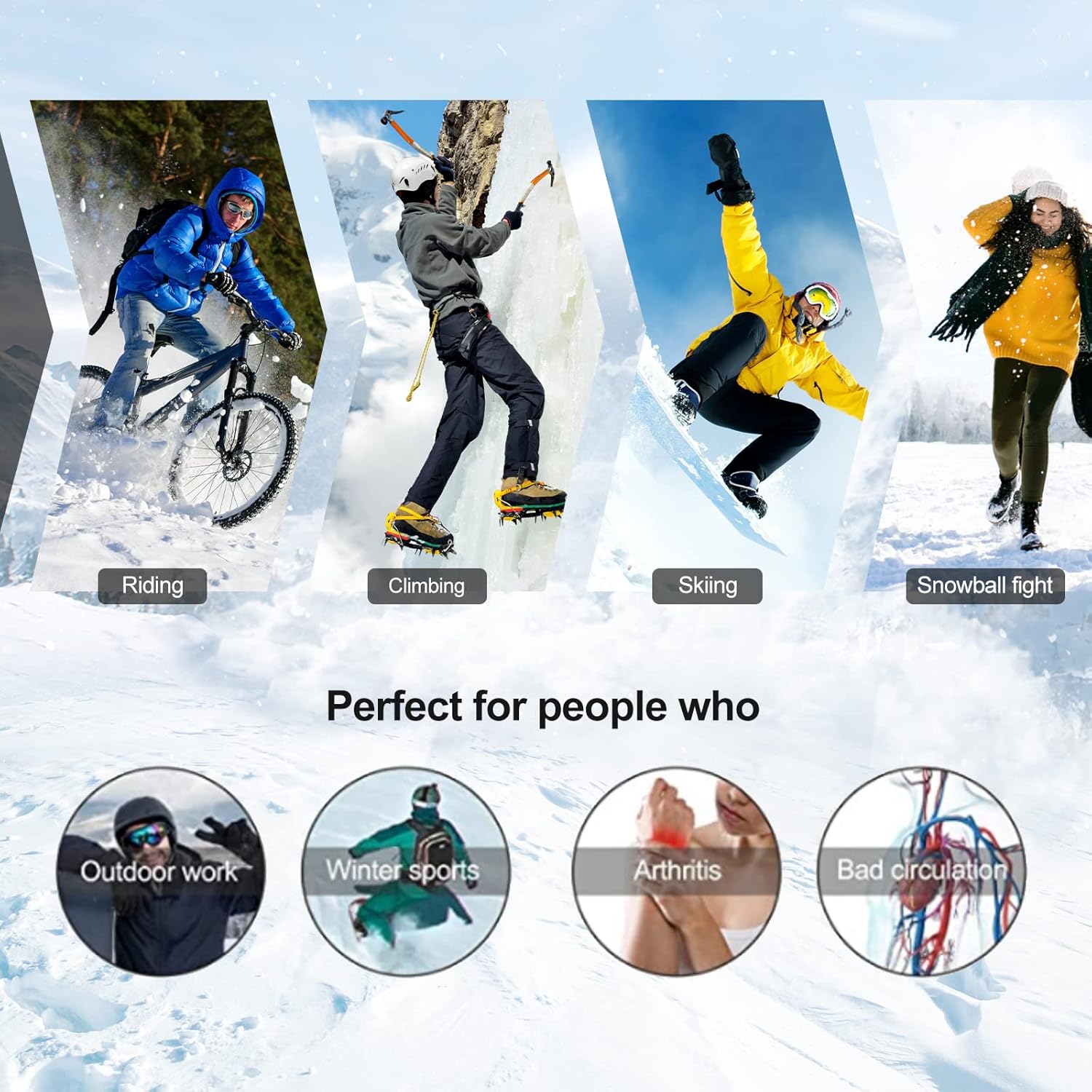 Icone™ ThermalGloves: Vanntett Vinter Hånd Varme Termiske Hansker