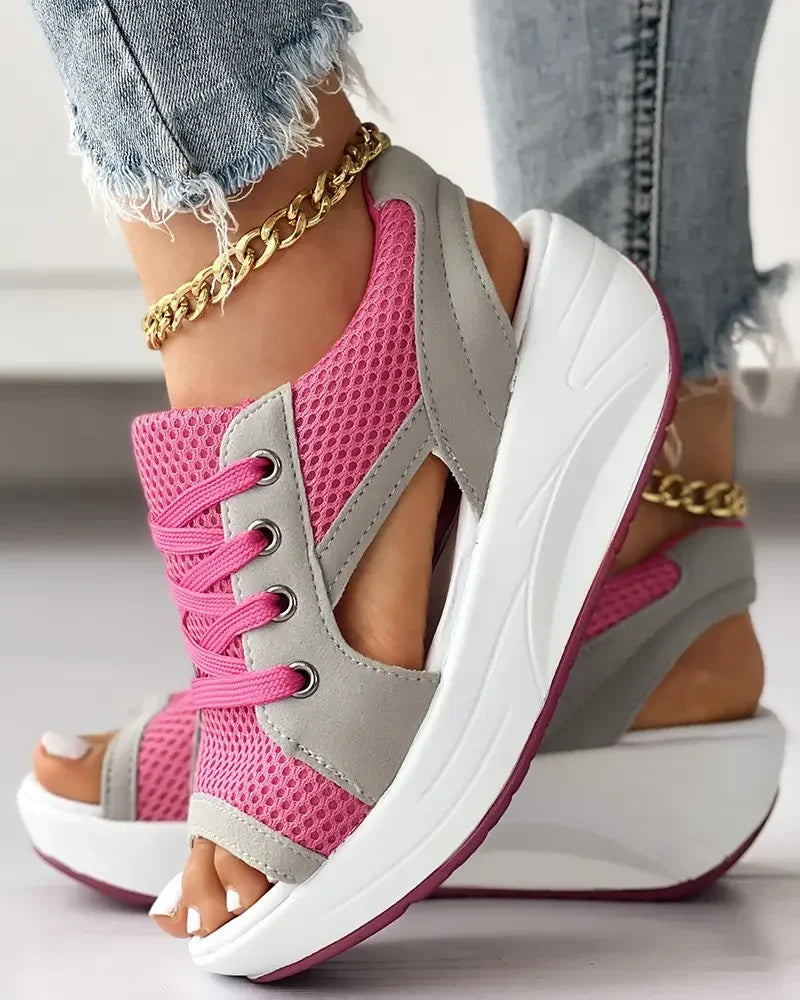 Happy™ MuffinSandals: Utskjæring Blonder Opp Muffin Sandaler