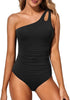 Icone™ StylishSwimsuit: Sidestropp En Skulder Stil Kurve Passform Badedrakt