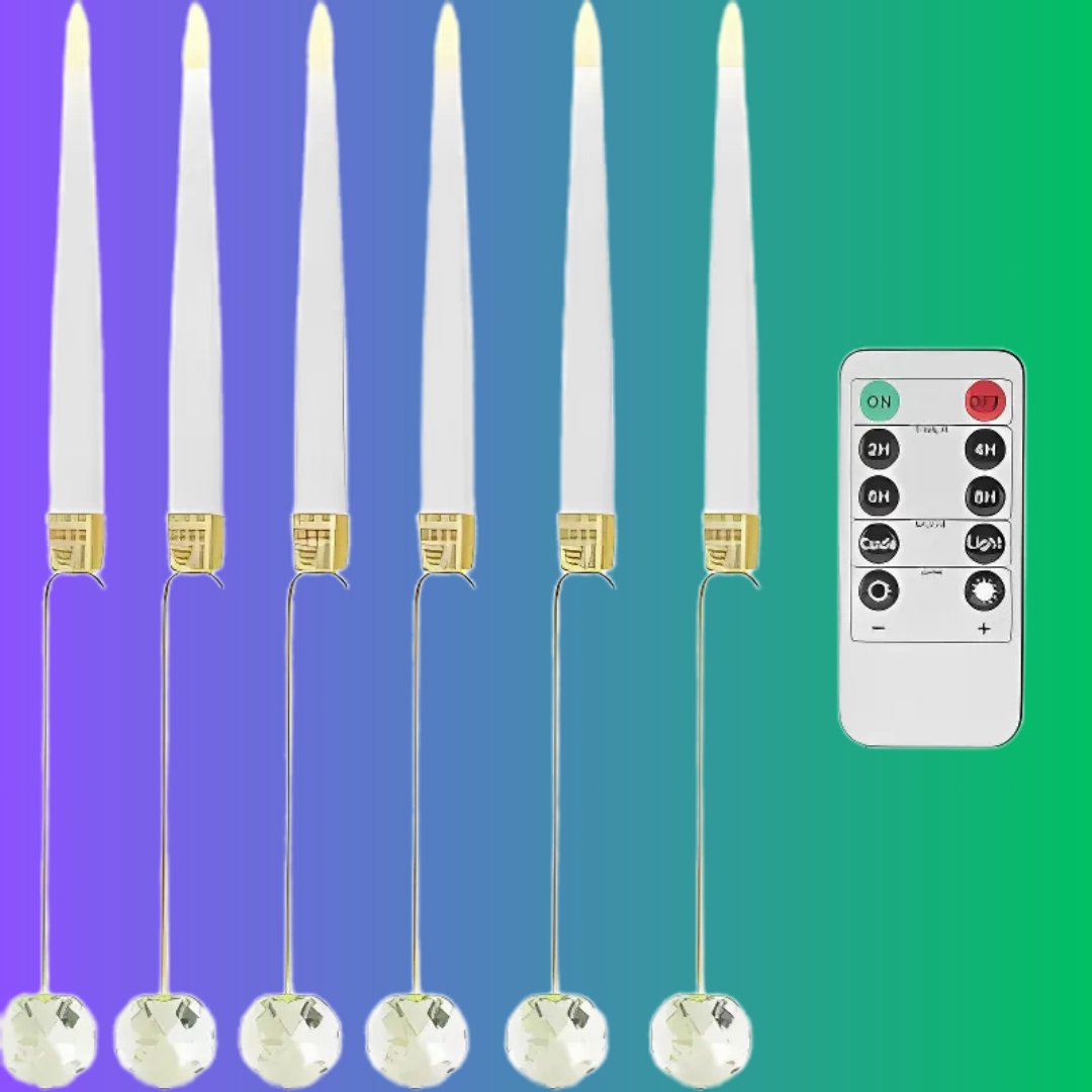 Ledsen™ ChristmasGlow: LED Magisk Jul Glød Krystall Kule Stearinlys