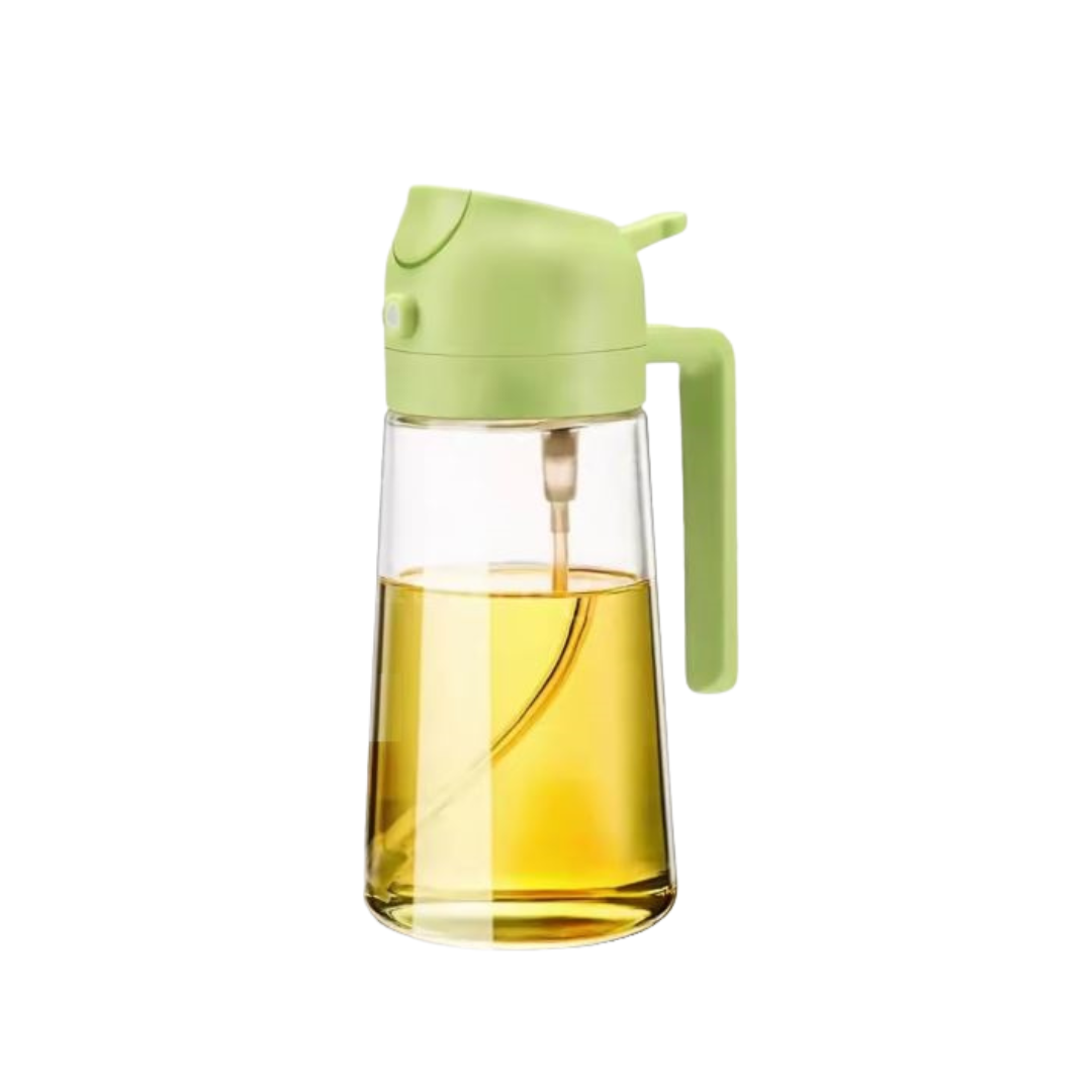 Globetrek° OilDispenser 1+1 GRATIS: 2 I 1 Hell Og Spray Glass Olje Og Væskedispenser