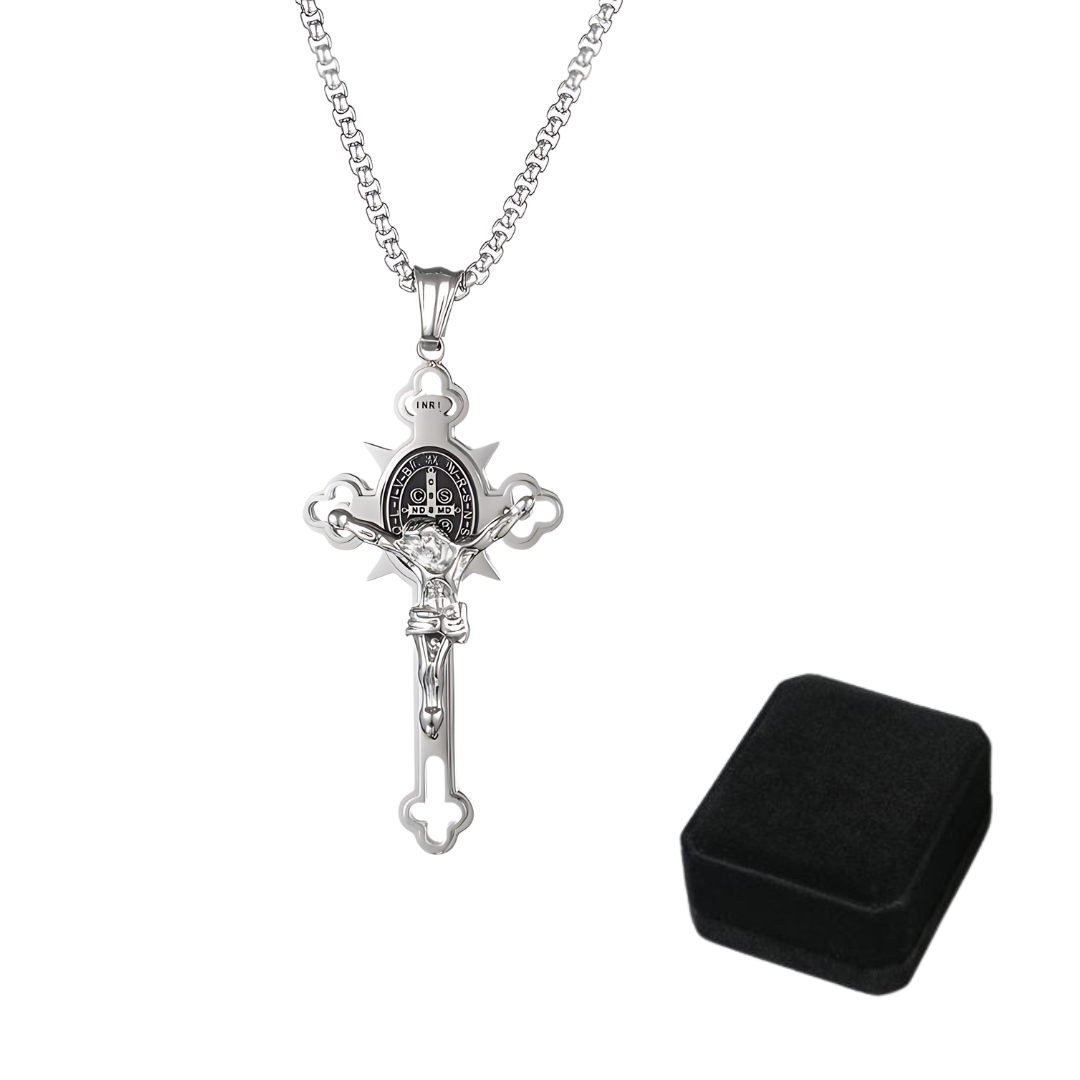 Jewelance™ CrossProtection 1+1 GRATIS: Åndelig Beskyttelse Kors Anheng Halskjede Med Gaveeske