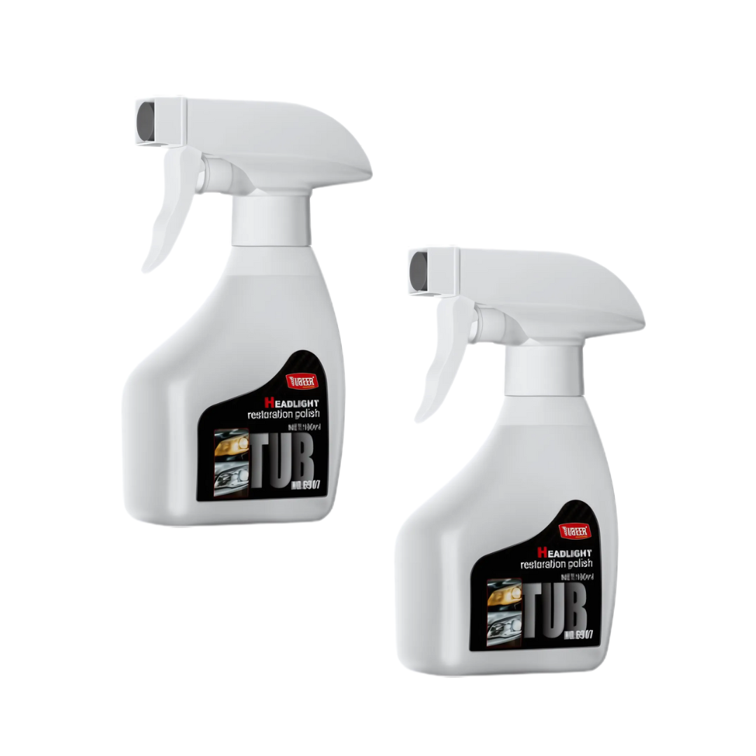 HeadlightSpray 1+1 GRATIS: Enkel Å Bruke Bilfrontlys Rengjøring Spray Sett