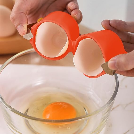 Globetrek° EggSeparator: Bærbar Egg Åpner Og Separator Verktøy