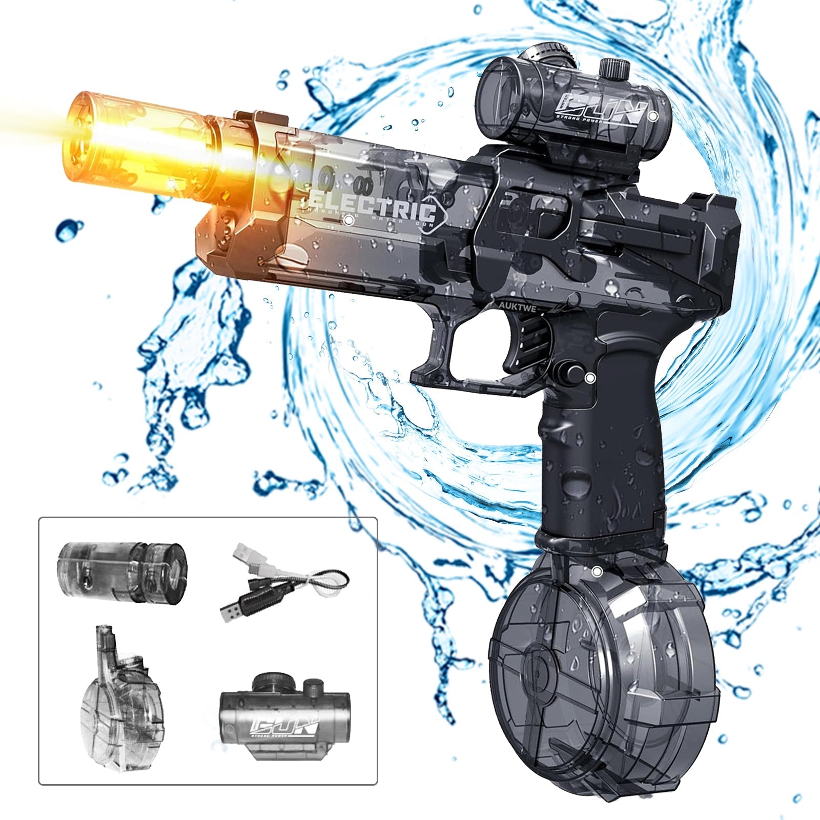 Kletshuts™ WaterGun: Langdistanse Skyting Elektrisk Vannpistol