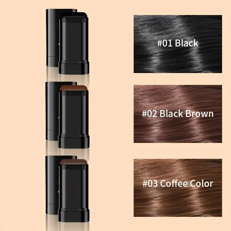 Rose® HairStick 1+1 GRATIS: 2 I 1 Øyeblikkelig Hårfarge Og Kam Vridbar Pinne