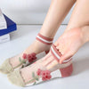 Happy™ MeshSocks: Pustende Komfortabelt Gøy Design Mesh Ankelsokker