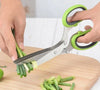 Globetrek° KitchenScissors 1+1 GRATIS: Multipurpose 5 Blad Kjøkken Kutter