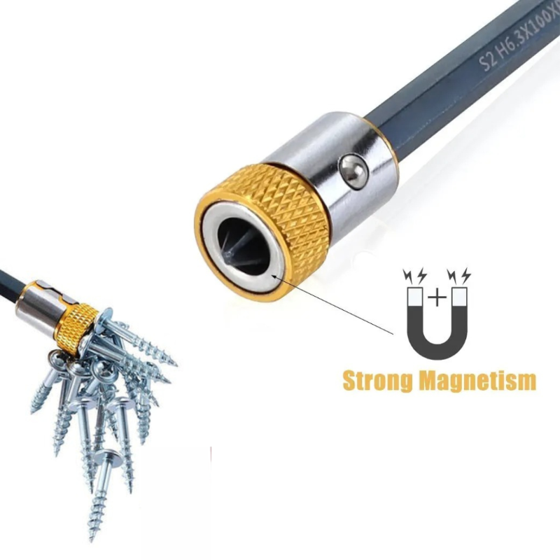 ScrewdriverTip 1+1 GRATIS - Magnetisk Skrutrekker Tips Avtagbar Ring