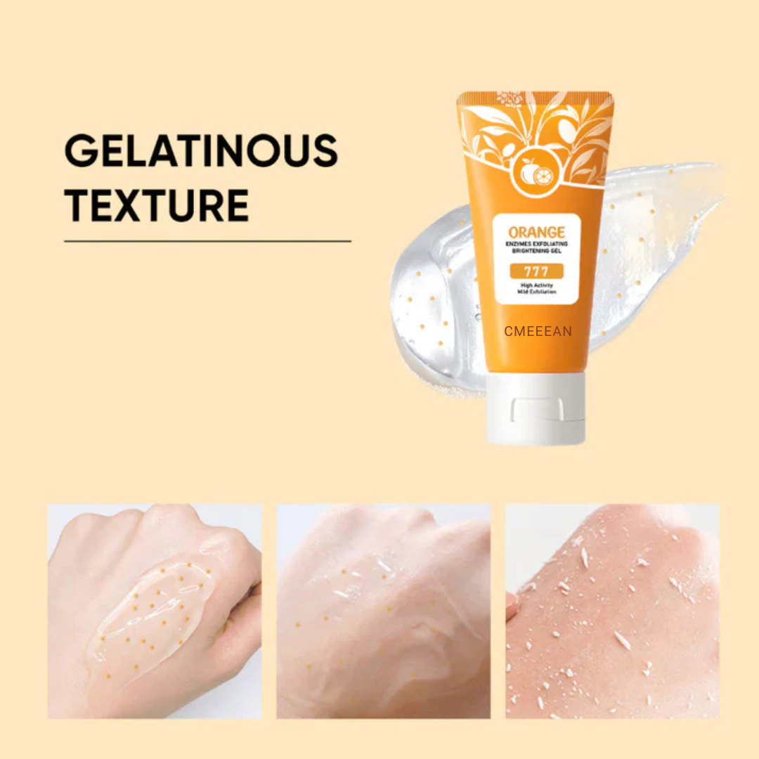 ExfoliatingGel 1+1 GRATIS: Orange Eksfolierende Gel Mild Død Hud Fjerner