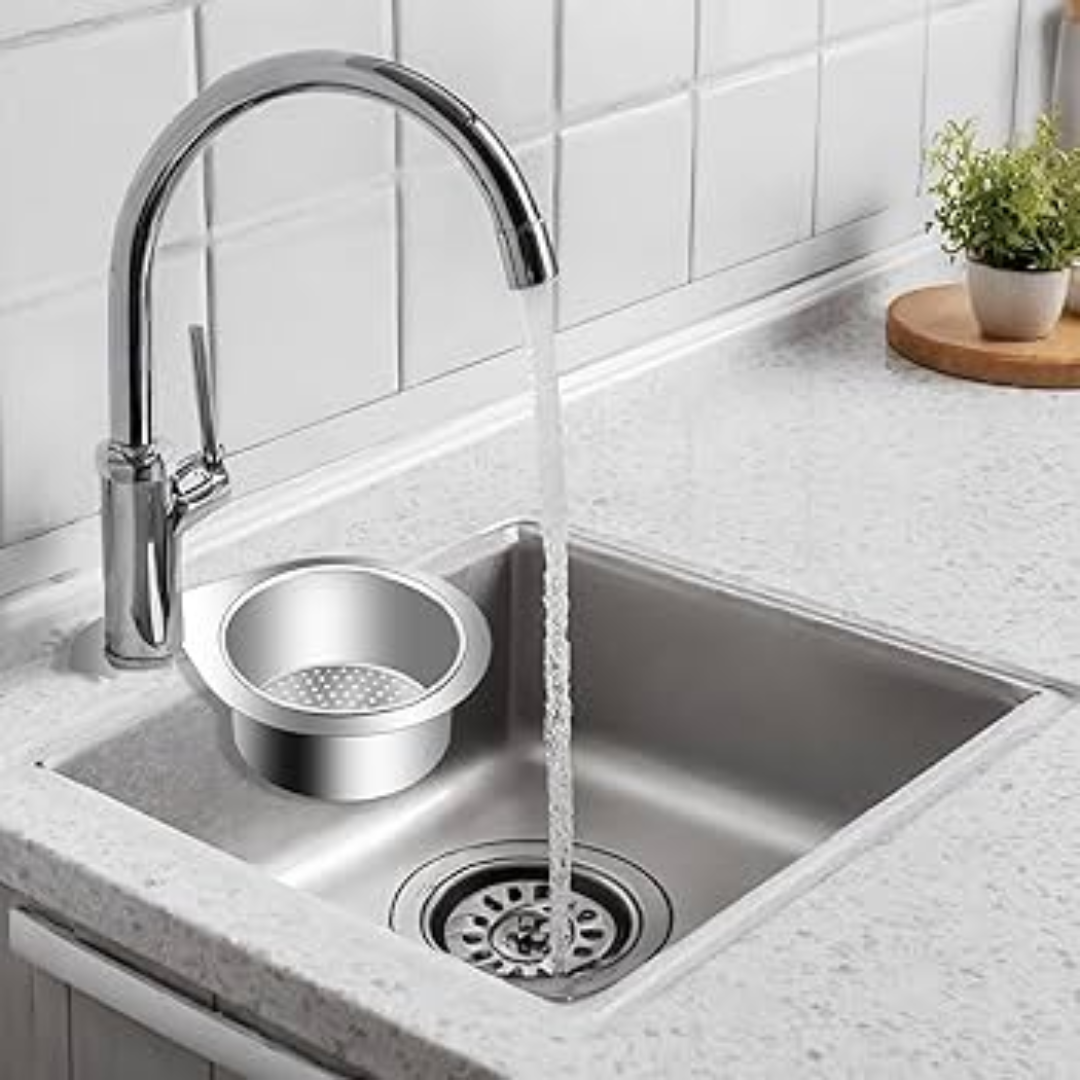 Globetrek° SinkStrainer 1+1 GRATIS: Rustfritt Filter Svan Stil Kumfilter
