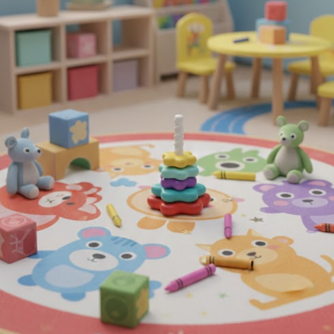 Kletshuts™ StackingToy: Regnbue Tårn Hjul Stabling Leketøy Sensorisk Læring