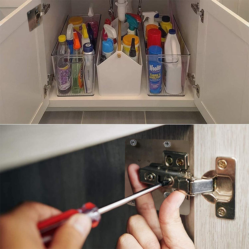 HingePlate 1+1 GRATIS: DIY Møbelhengsler Reparasjon Sideplate