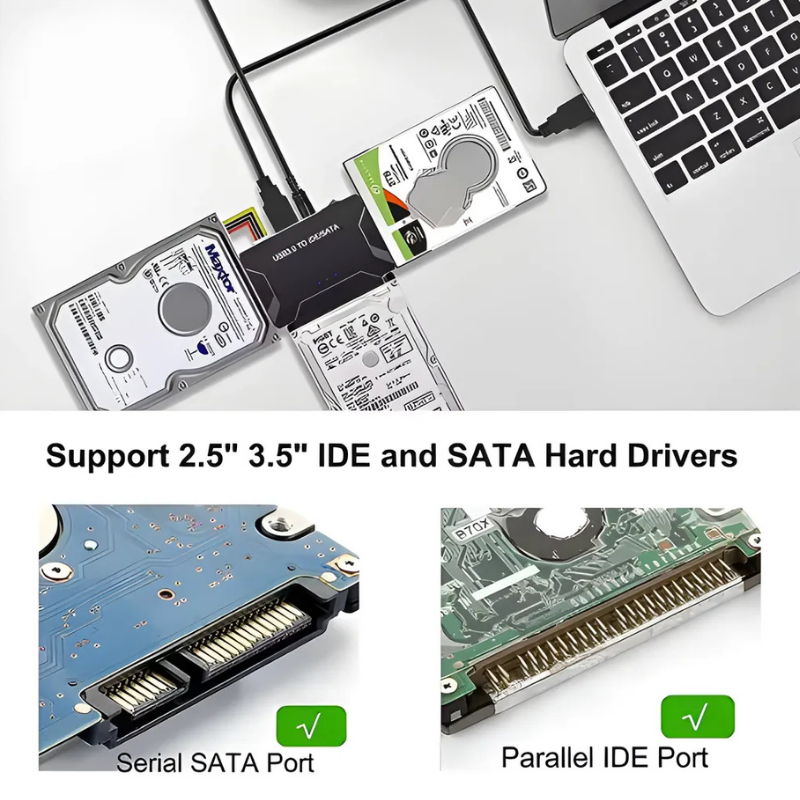 RecoveryConverter - USB 3.0 Til IDE/SATA Dataoverføring Og Gjenopprettingskonverter