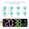 Globetrek° DigitalClock: Stor LED Skjerm Display Digital Klokke