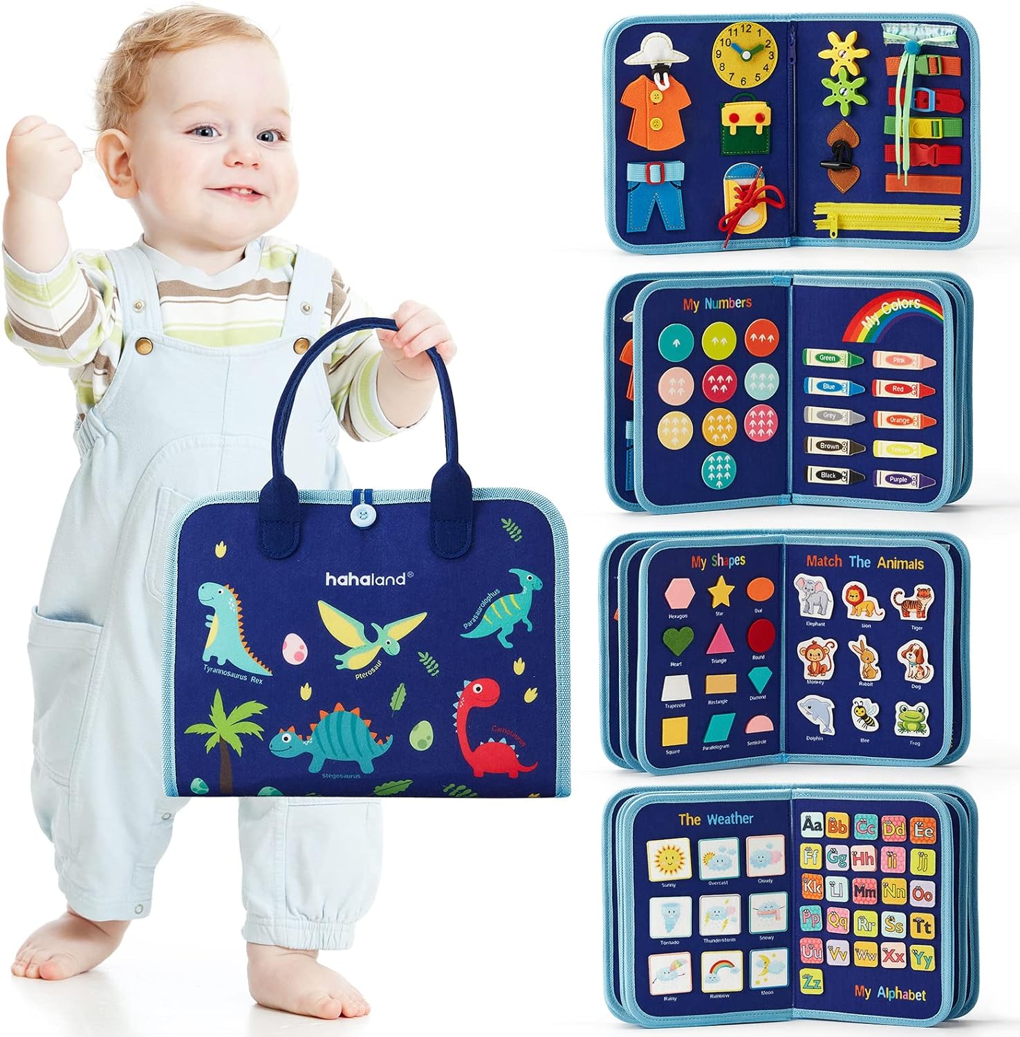 Kletshuts™ BusyBoard: Sensorisk Fin Motorikk Ferdigheter Montessori Pedagogisk Busy Board