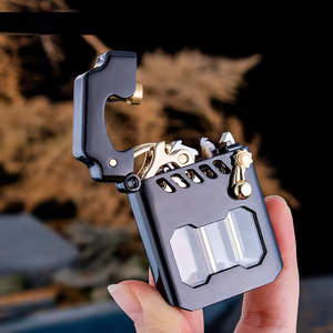 PowerLighter - Kraftig, Moderne Design, Vindtett Metalllighter
