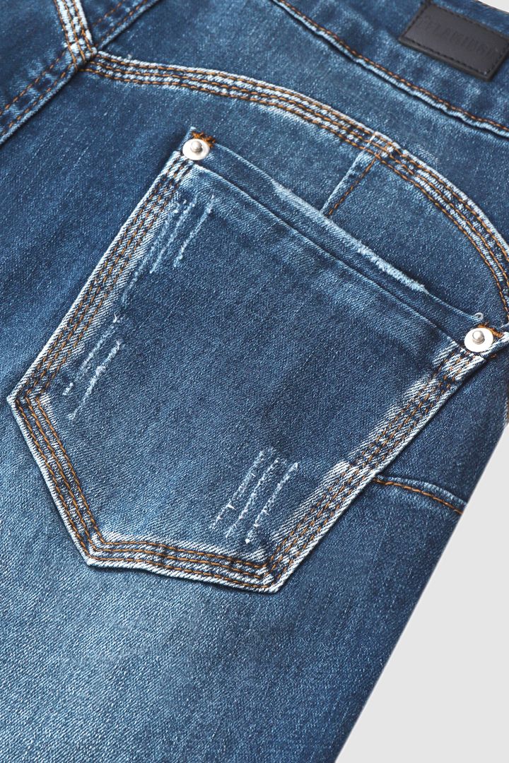 Icone™ KneeDenim: Strekkbare, Stilige Denimbukser I Knelengde
