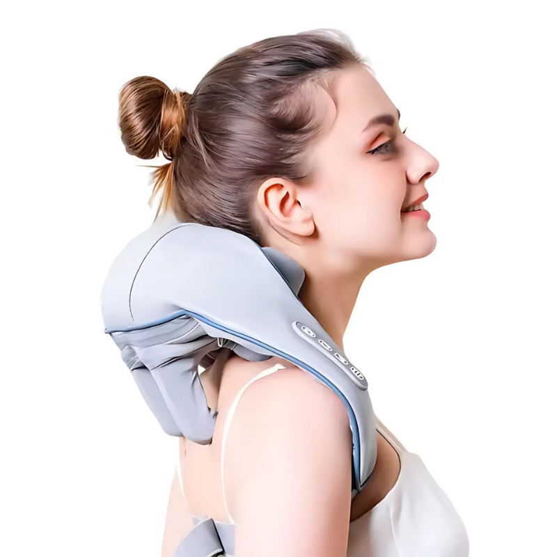 NeckMassager: Beroligende Varme Afslappende Nakke Og Skuldermassager