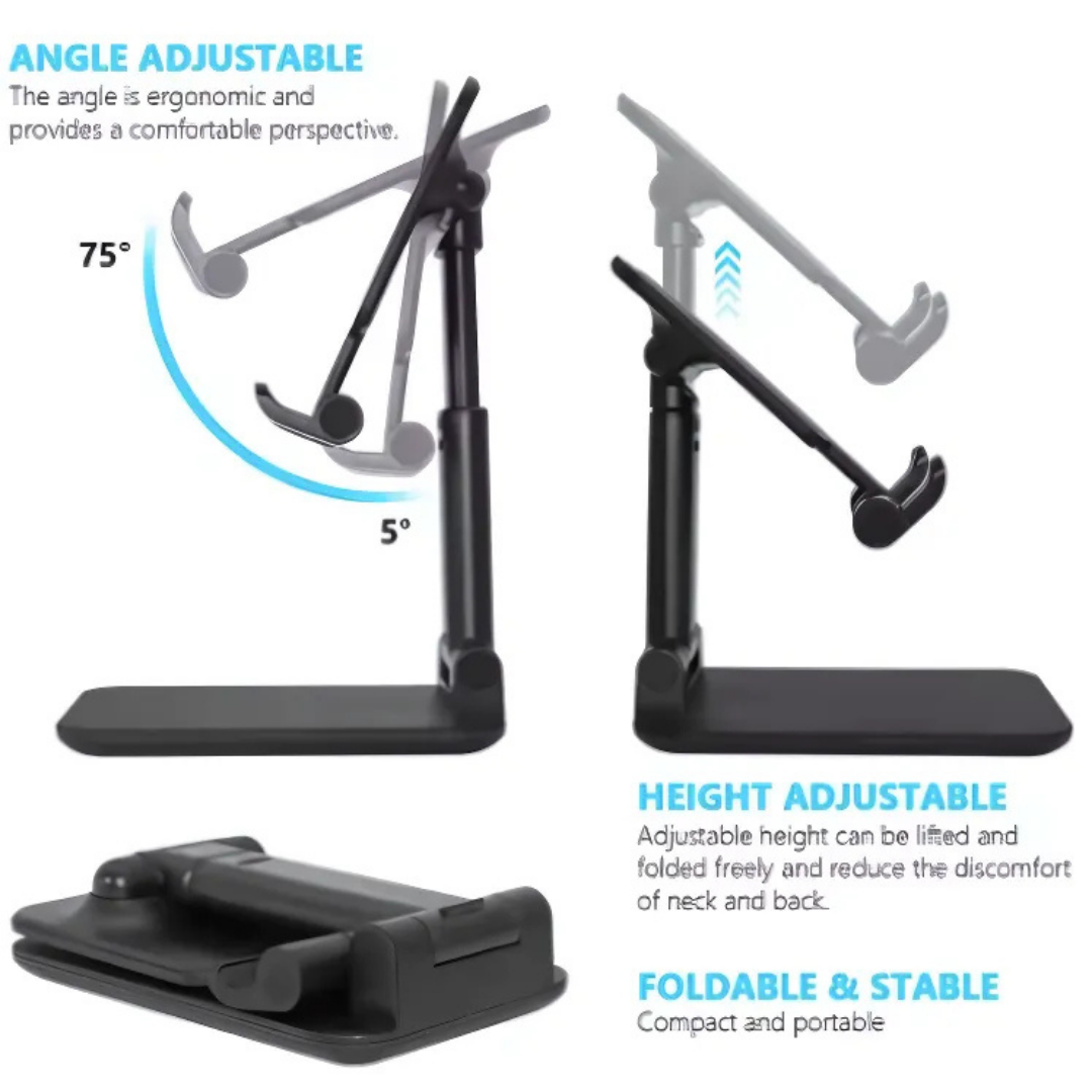 Holder360° PhoneStand 1+1 GRATIS: Universell Nettbrett Og Telefon Stativ Holder