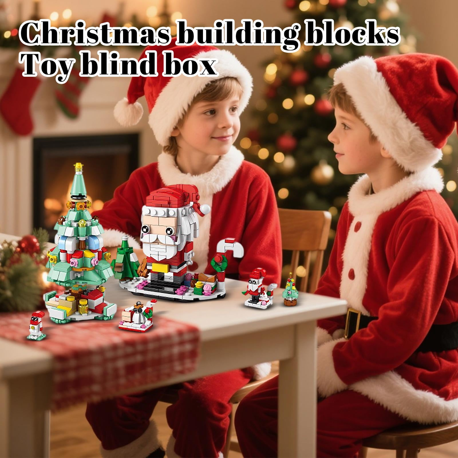 ChristmasBlocks: Jule Advents Kalender Bygge Klosser Sett