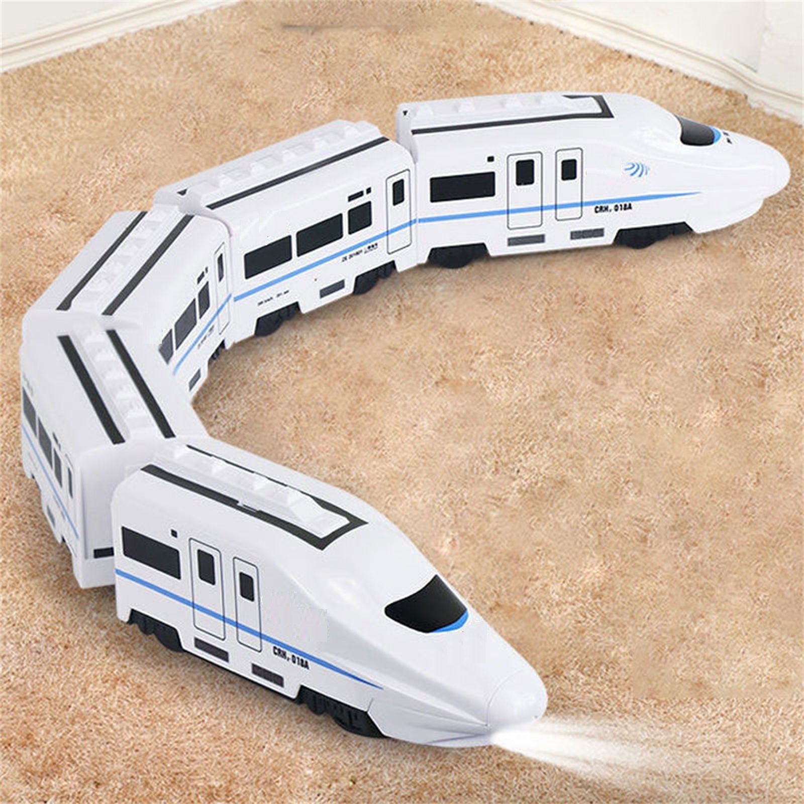 Kletshuts™ TrainToy: Interaktivt Barn Smart Kjede Tog Leketøy Sett