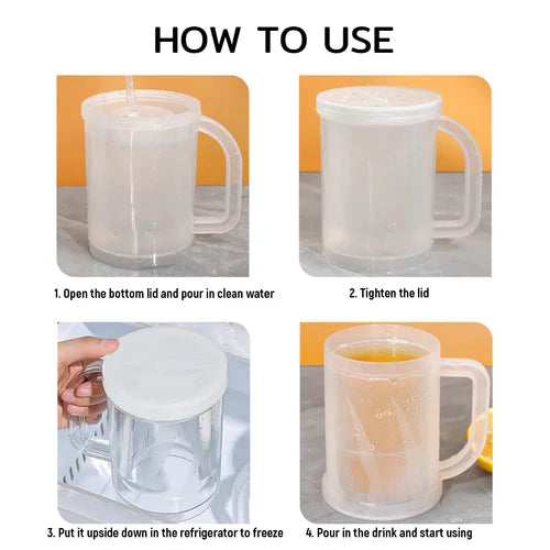 Globetrek° IceMug 1+1 GRATIS: Dobbel lag Rask Is-Kjøling Frysemugg