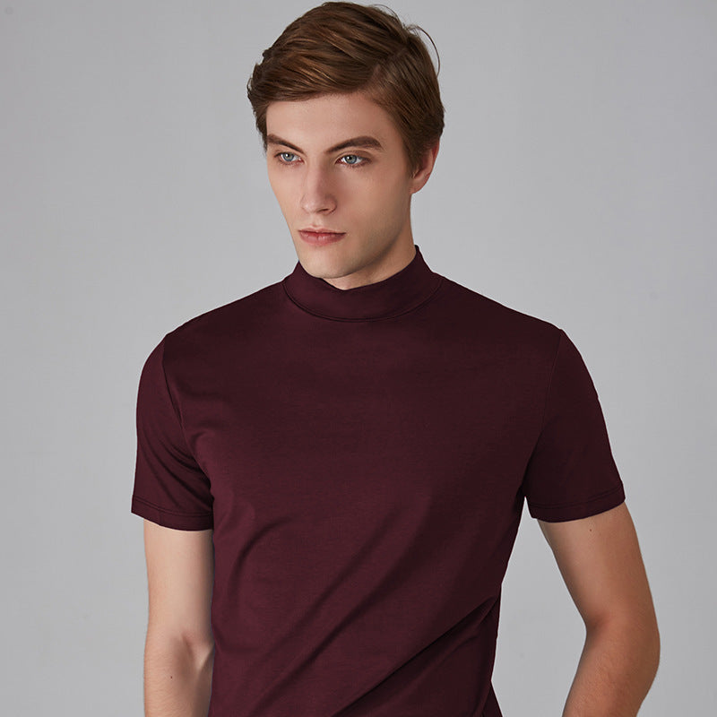 Icone™ FitShirt 1+1 GRATIS: Herre Smal Passform Høy Hals Tilfeldig Skjorte