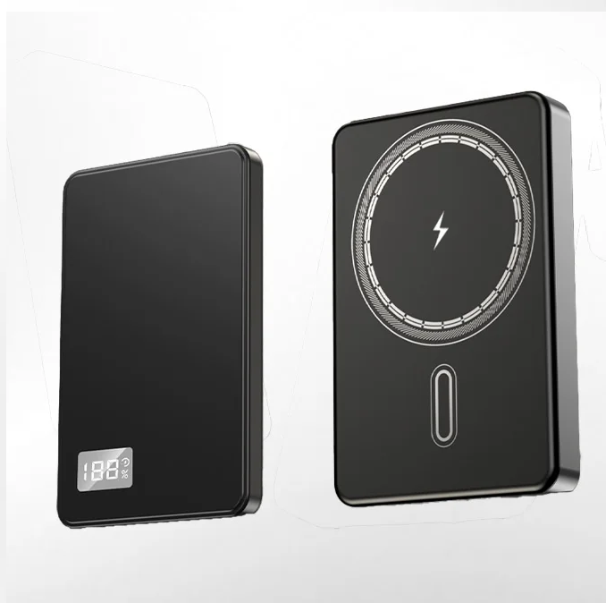 MagneticCharger - 3-i-1 Hurtigmagnetisk Lader, Bærbar Strømbank
