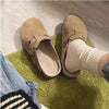 Happy™ ClassySandals: Komfortabel Klassisk Stil Lukket Tå Flate Sandaler
