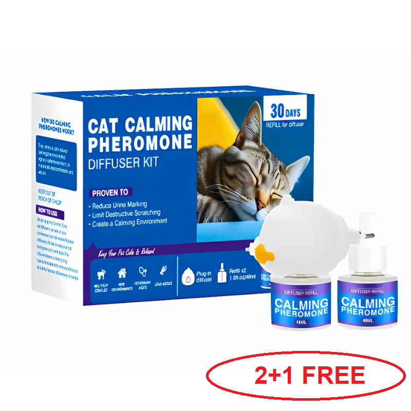 DogCatFri™  PetDiffuser: Kjæledyr Beroligende Feromon Diffuser Sett