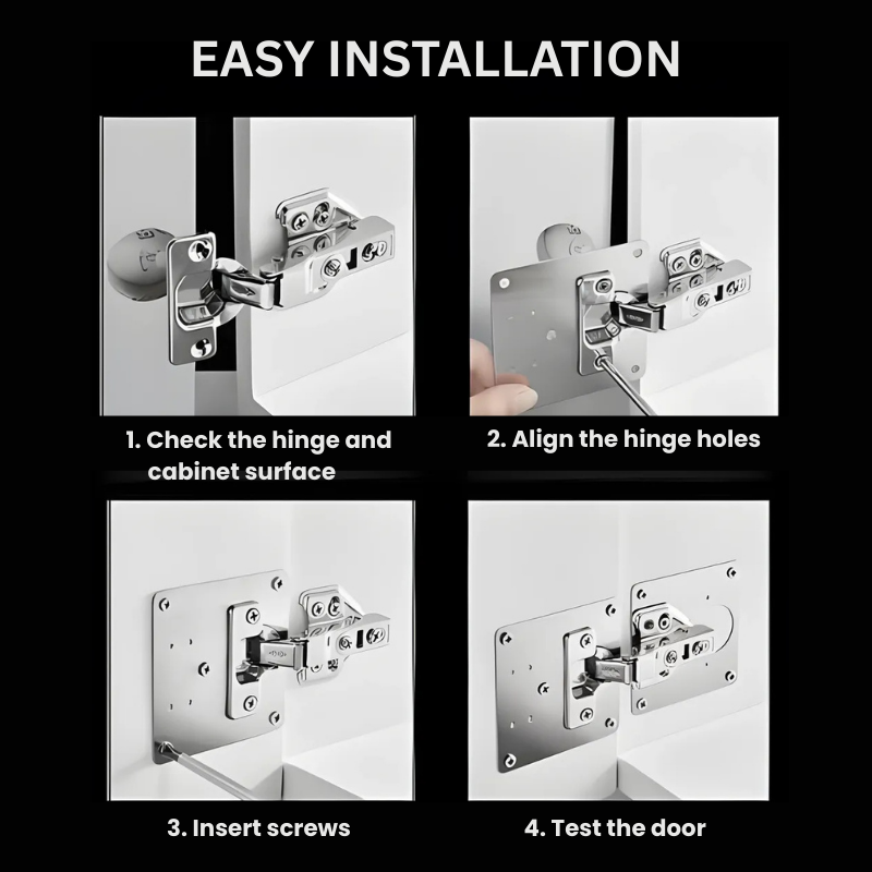 HingePlate 1+1 GRATIS: DIY Møbelhengsler Reparasjon Sideplate