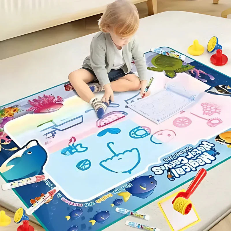 Kletshuts™ WaterCanvas: Gjenbrukbart Vanndoodle Lerretsett For Barn