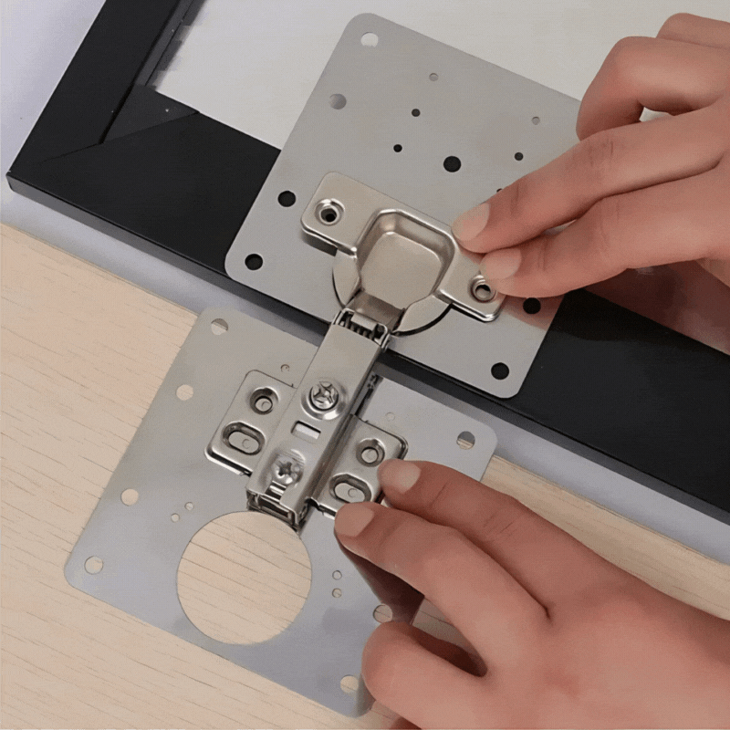 HingePlate 1+1 GRATIS: DIY Møbelhengsler Reparasjon Sideplate